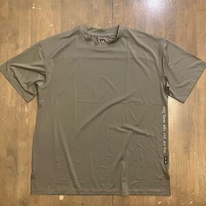 ASRV Shirt AeroSilver Oversized Tee Workout Mens Small Green Stretch Gym Comfort